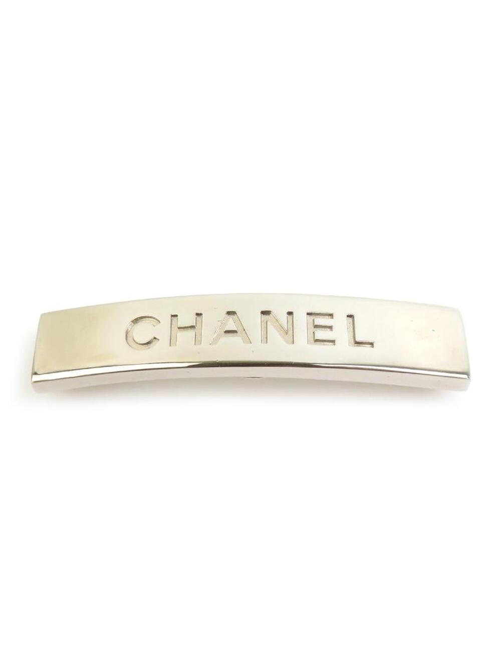 Auth Chanel Logo Barrette Hair Clip #329701C22B